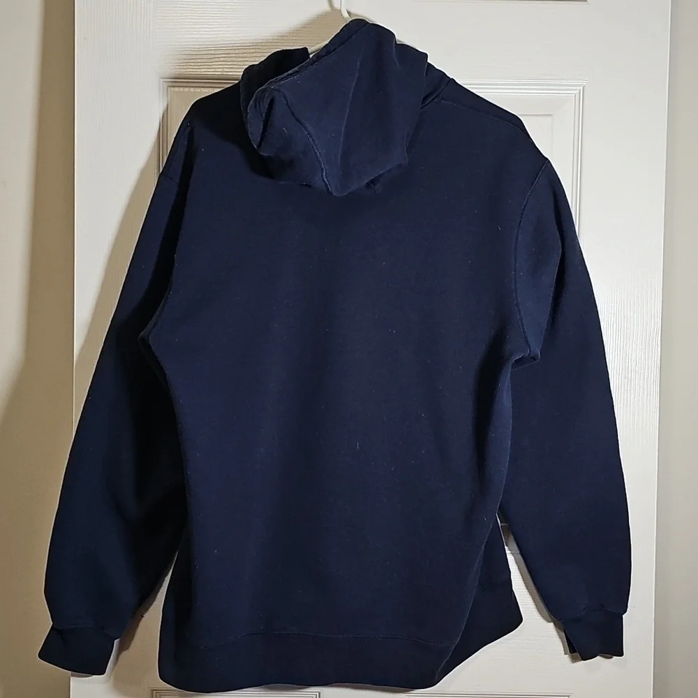 Reebok Columbus Blue Jackets Full Zip Long Sleeve Hooded Jacket Size M